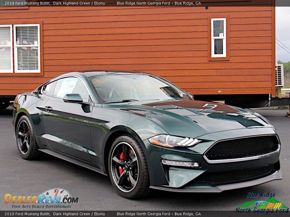 2019 Ford Mustang Bullitt Dark Highland Green / Ebony Photo #7