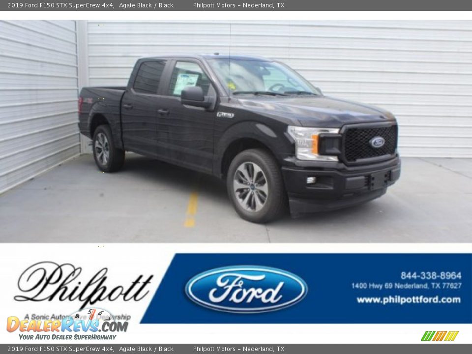 2019 Ford F150 STX SuperCrew 4x4 Agate Black / Black Photo #1