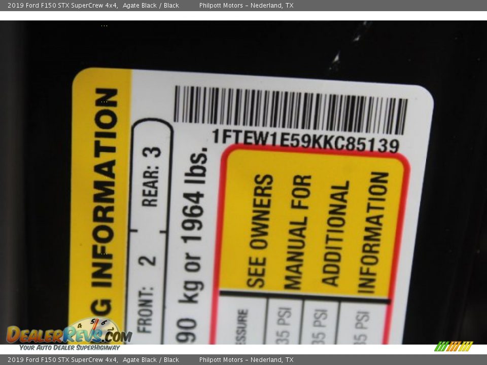 2019 Ford F150 STX SuperCrew 4x4 Agate Black / Black Photo #21