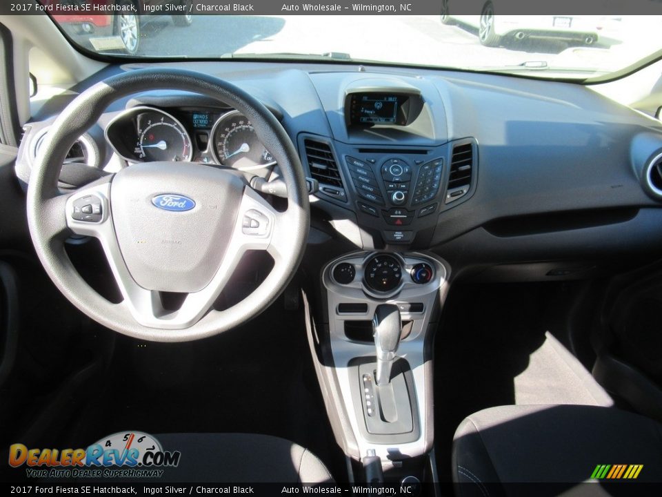 2017 Ford Fiesta SE Hatchback Ingot Silver / Charcoal Black Photo #15