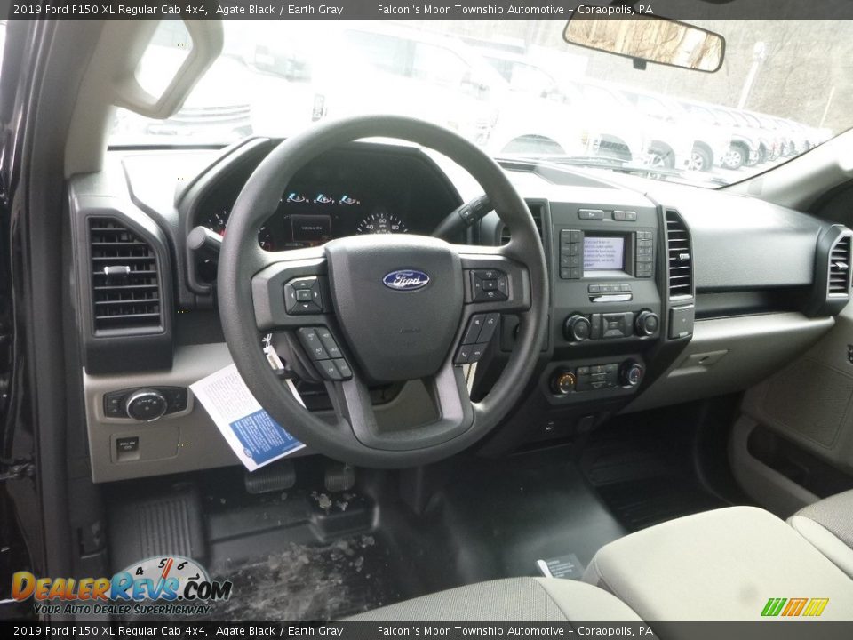 2019 Ford F150 XL Regular Cab 4x4 Agate Black / Earth Gray Photo #12