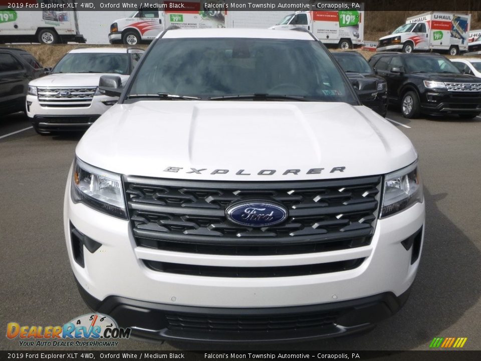 2019 Ford Explorer XLT 4WD Oxford White / Medium Black Photo #4