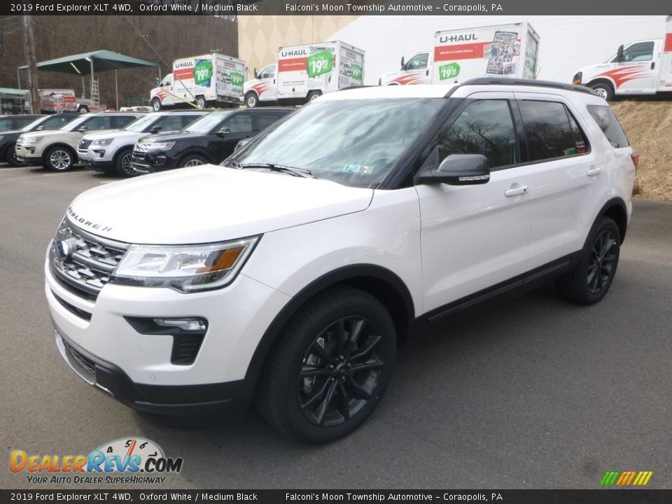 2019 Ford Explorer XLT 4WD Oxford White / Medium Black Photo #5