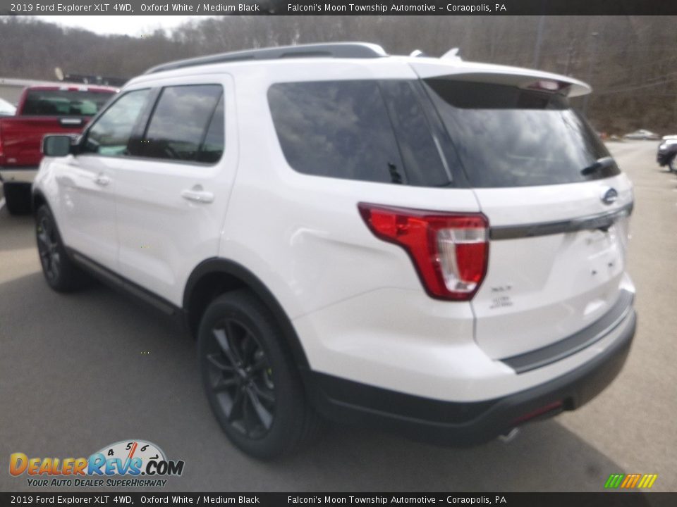 2019 Ford Explorer XLT 4WD Oxford White / Medium Black Photo #6