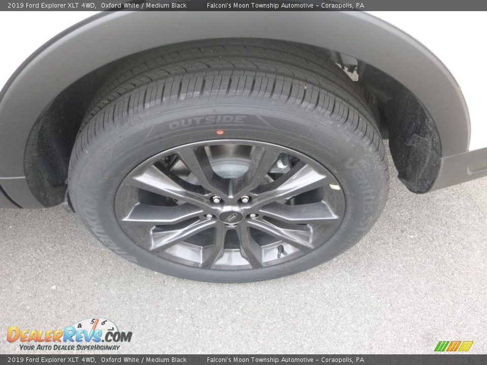 2019 Ford Explorer XLT 4WD Oxford White / Medium Black Photo #7