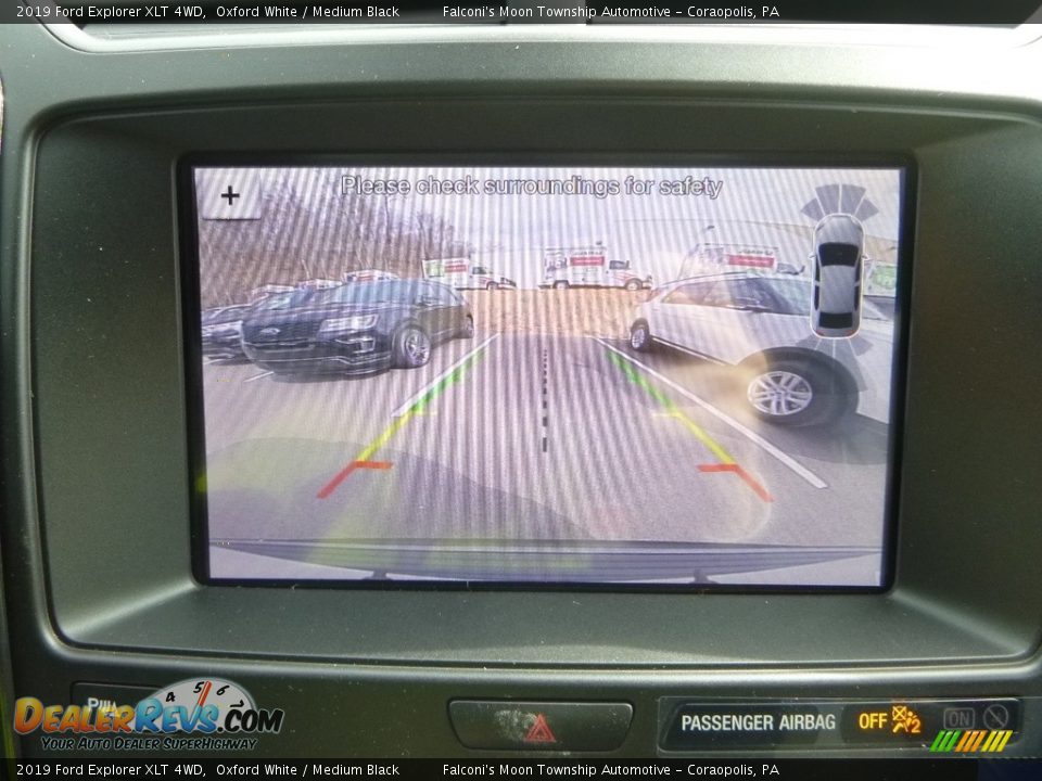 2019 Ford Explorer XLT 4WD Oxford White / Medium Black Photo #15