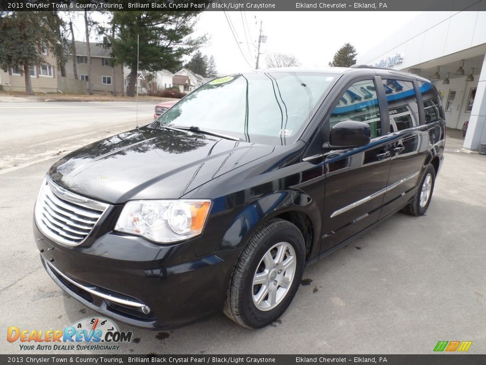 2013 Chrysler Town & Country Touring Brilliant Black Crystal Pearl / Black/Light Graystone Photo #1