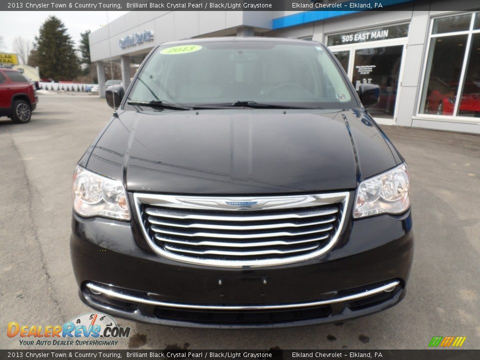 2013 Chrysler Town & Country Touring Brilliant Black Crystal Pearl / Black/Light Graystone Photo #2