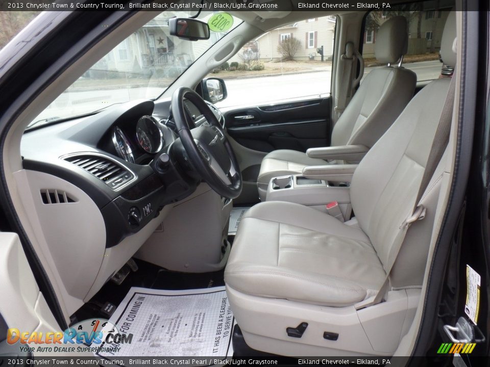 2013 Chrysler Town & Country Touring Brilliant Black Crystal Pearl / Black/Light Graystone Photo #12