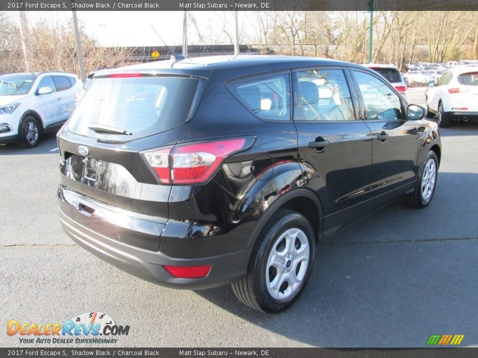 2017 Ford Escape S Shadow Black / Charcoal Black Photo #6
