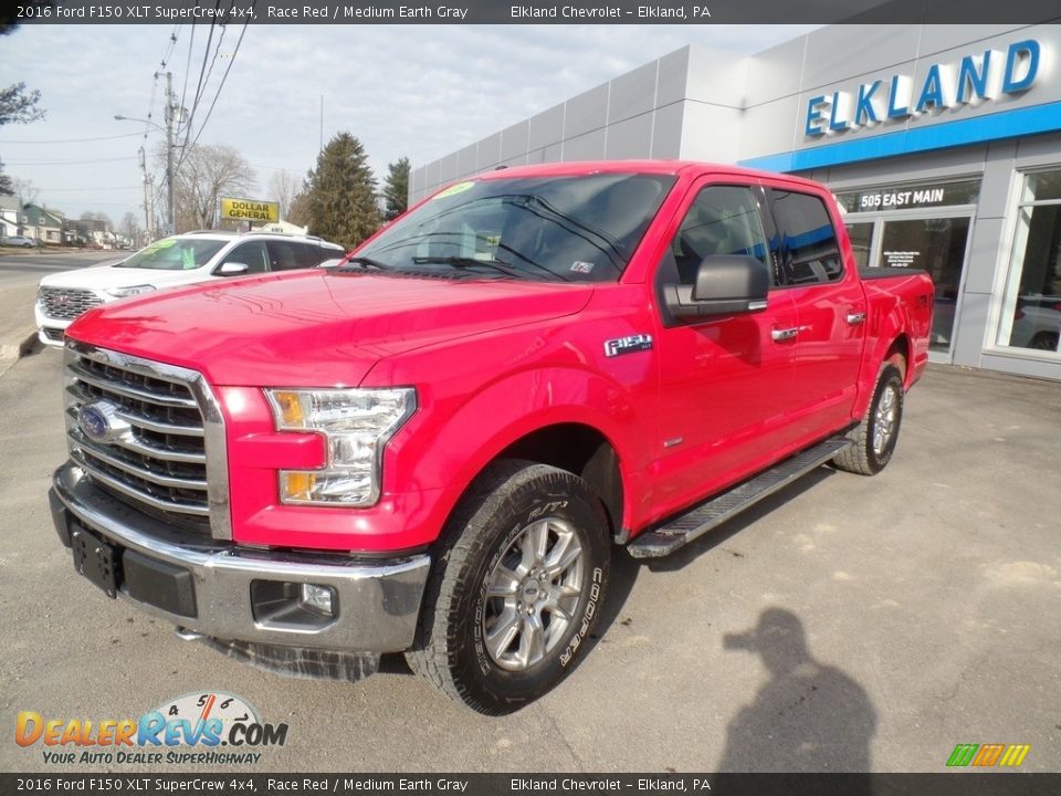2016 Ford F150 XLT SuperCrew 4x4 Race Red / Medium Earth Gray Photo #1