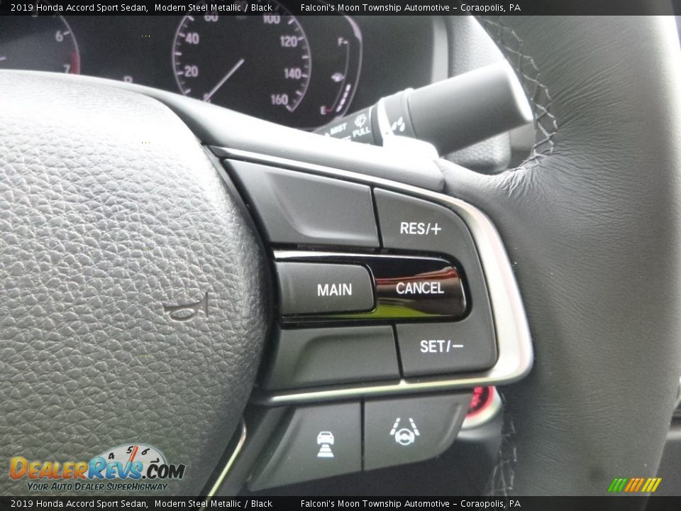 2019 Honda Accord Sport Sedan Modern Steel Metallic / Black Photo #14