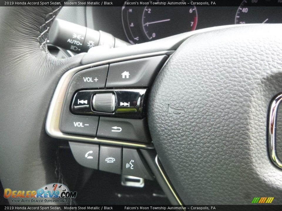 2019 Honda Accord Sport Sedan Modern Steel Metallic / Black Photo #15