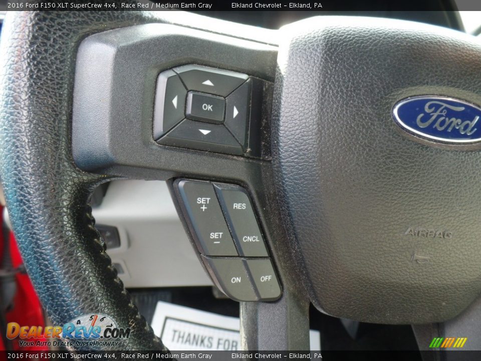 2016 Ford F150 XLT SuperCrew 4x4 Race Red / Medium Earth Gray Photo #22