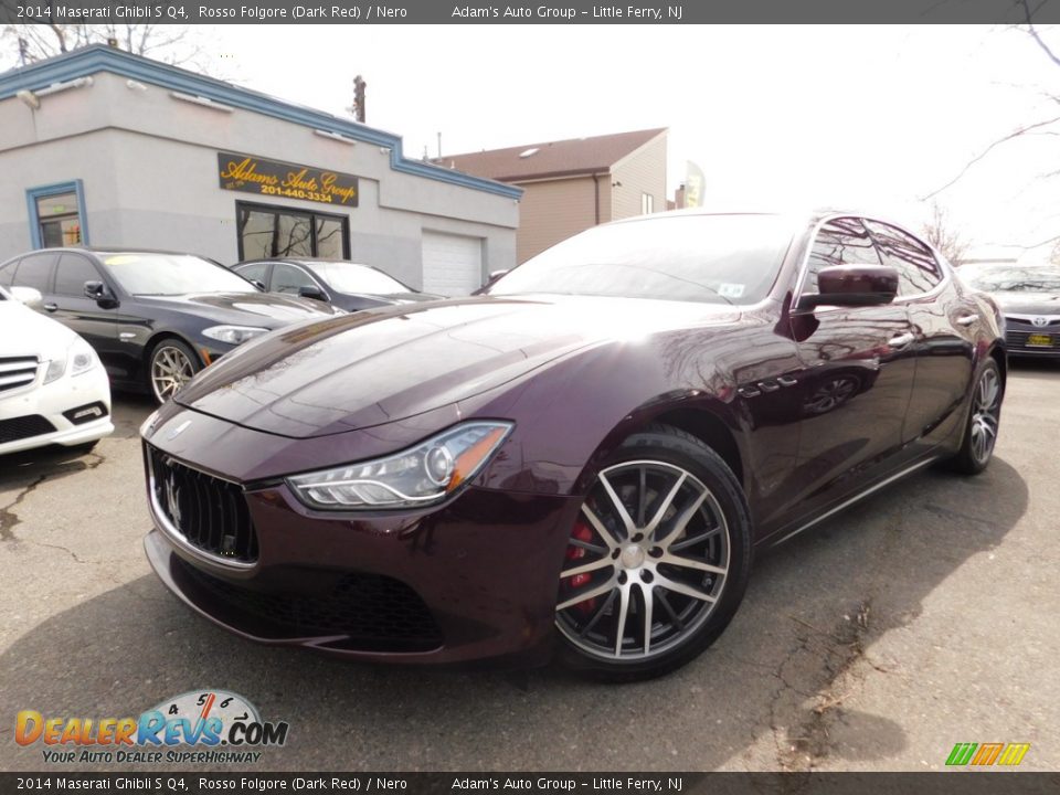 2014 Maserati Ghibli S Q4 Rosso Folgore (Dark Red) / Nero Photo #1