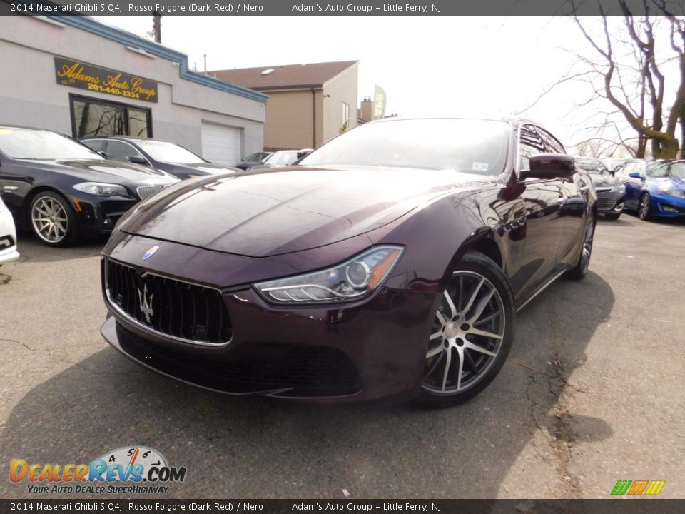 2014 Maserati Ghibli S Q4 Rosso Folgore (Dark Red) / Nero Photo #2