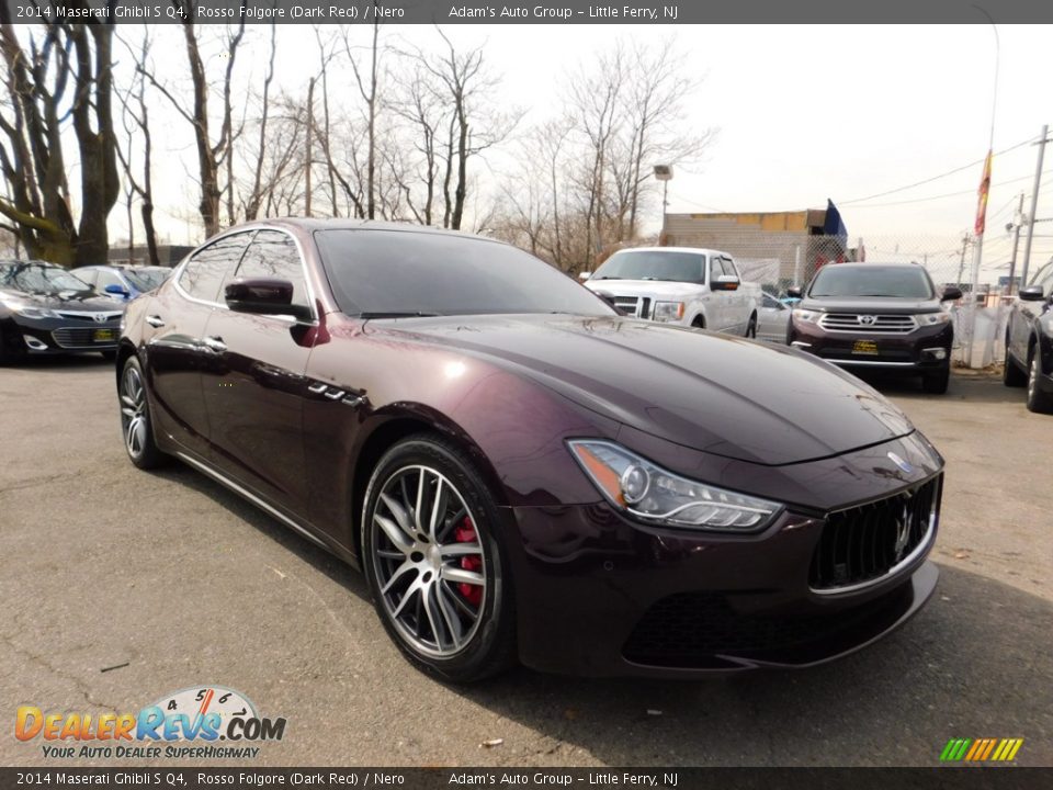 2014 Maserati Ghibli S Q4 Rosso Folgore (Dark Red) / Nero Photo #4