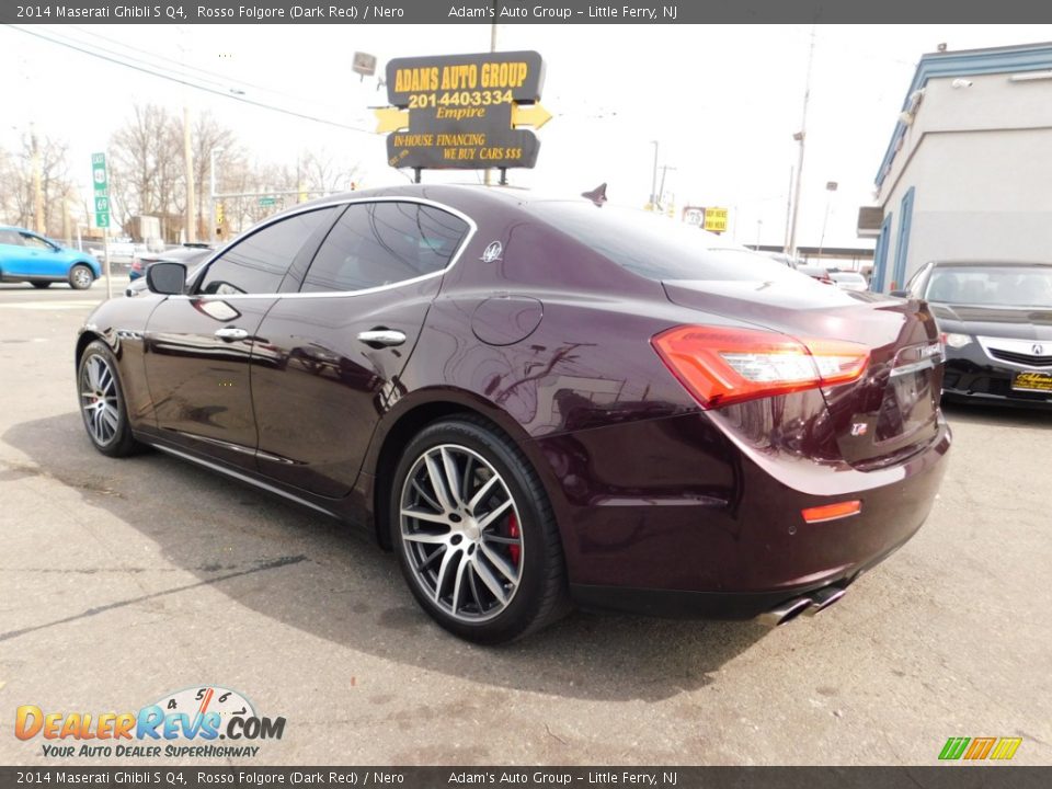 2014 Maserati Ghibli S Q4 Rosso Folgore (Dark Red) / Nero Photo #8