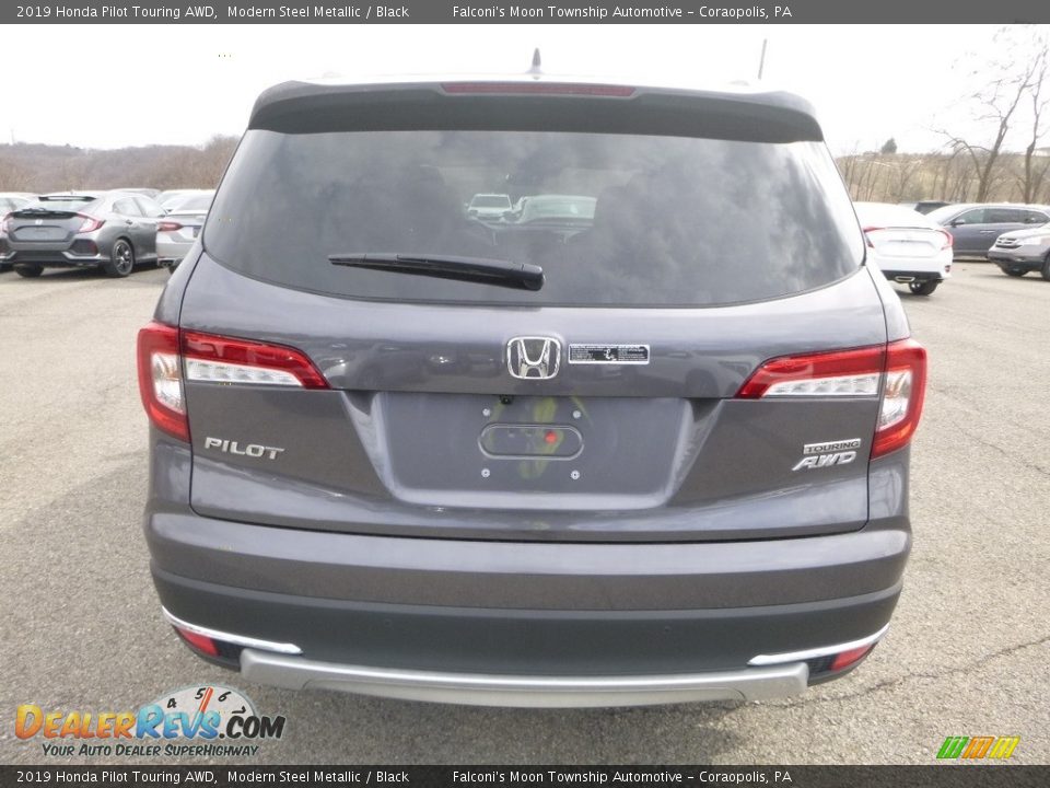 2019 Honda Pilot Touring AWD Modern Steel Metallic / Black Photo #3