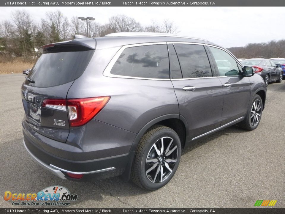 2019 Honda Pilot Touring AWD Modern Steel Metallic / Black Photo #4