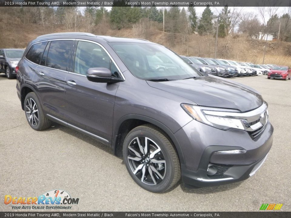 2019 Honda Pilot Touring AWD Modern Steel Metallic / Black Photo #5