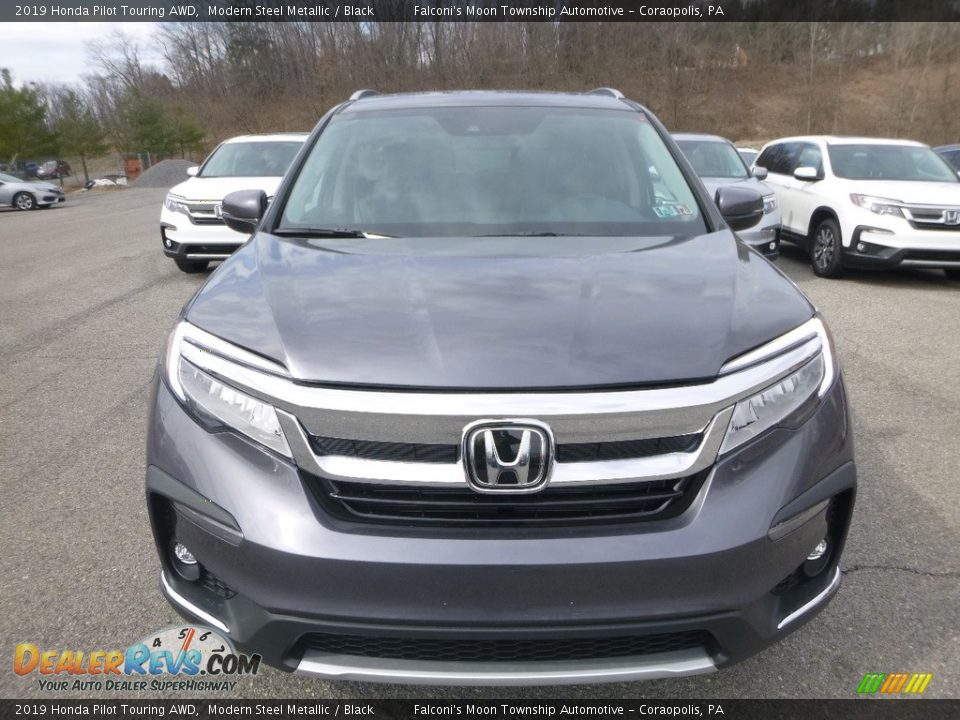 2019 Honda Pilot Touring AWD Modern Steel Metallic / Black Photo #6