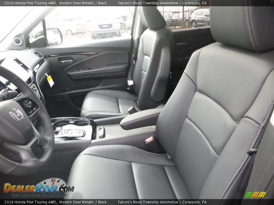 2019 Honda Pilot Touring AWD Modern Steel Metallic / Black Photo #8