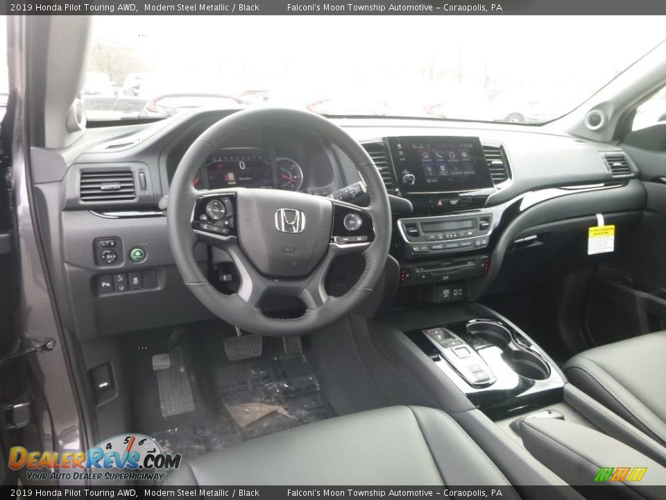 2019 Honda Pilot Touring AWD Modern Steel Metallic / Black Photo #10
