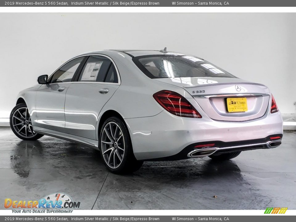 2019 Mercedes-Benz S 560 Sedan Iridium Silver Metallic / Silk Beige/Espresso Brown Photo #2
