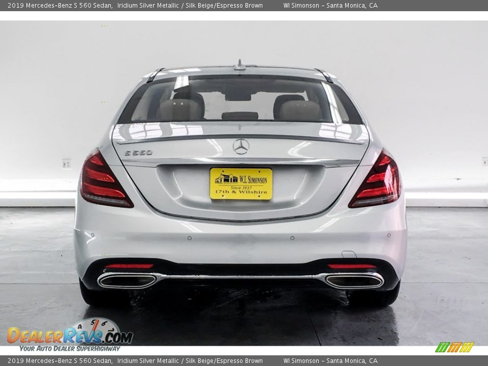 2019 Mercedes-Benz S 560 Sedan Iridium Silver Metallic / Silk Beige/Espresso Brown Photo #3