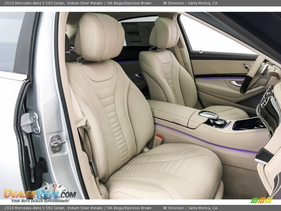 2019 Mercedes-Benz S 560 Sedan Iridium Silver Metallic / Silk Beige/Espresso Brown Photo #5