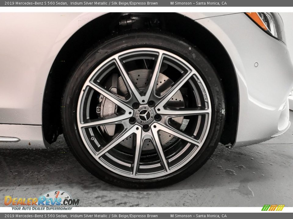 2019 Mercedes-Benz S 560 Sedan Iridium Silver Metallic / Silk Beige/Espresso Brown Photo #9