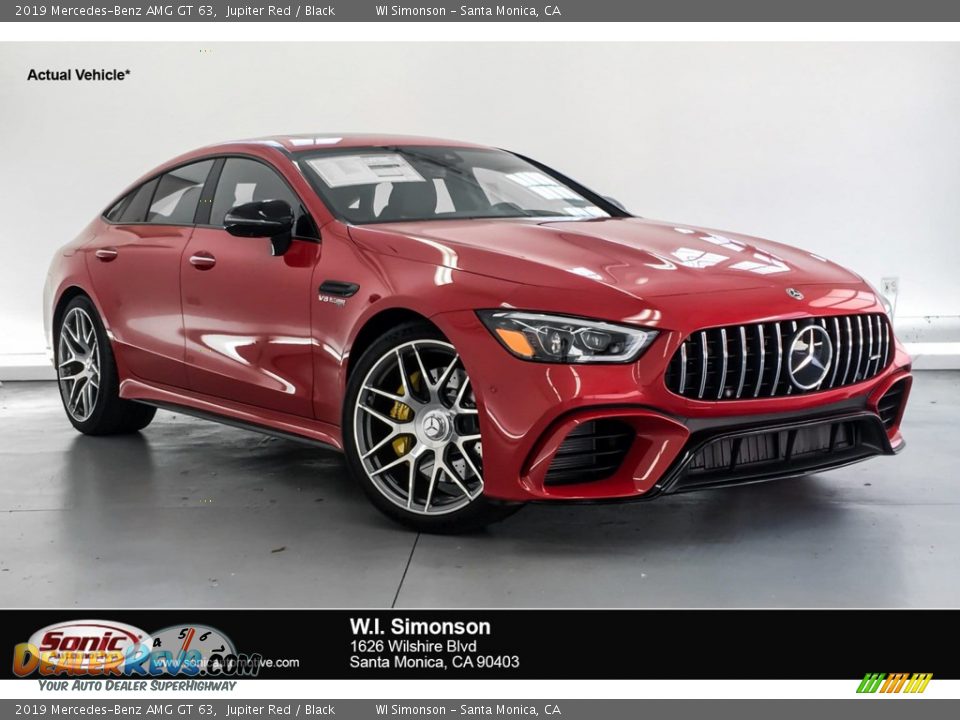 2019 Mercedes-Benz AMG GT 63 Jupiter Red / Black Photo #1