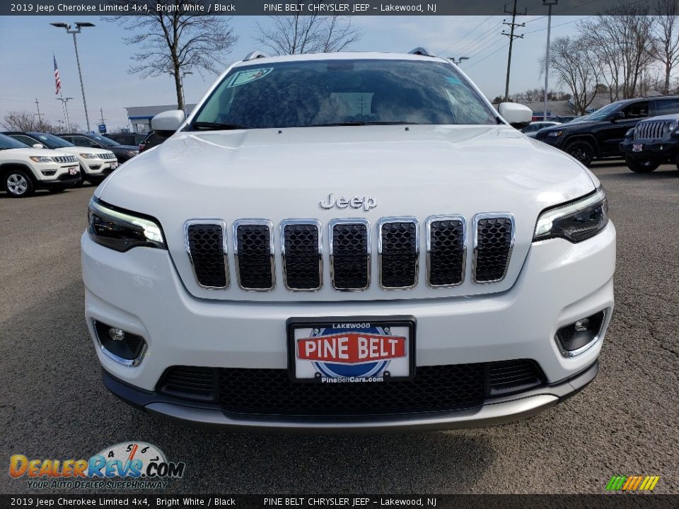 2019 Jeep Cherokee Limited 4x4 Bright White / Black Photo #2