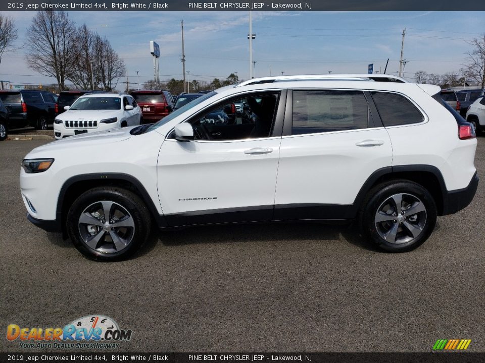 2019 Jeep Cherokee Limited 4x4 Bright White / Black Photo #4