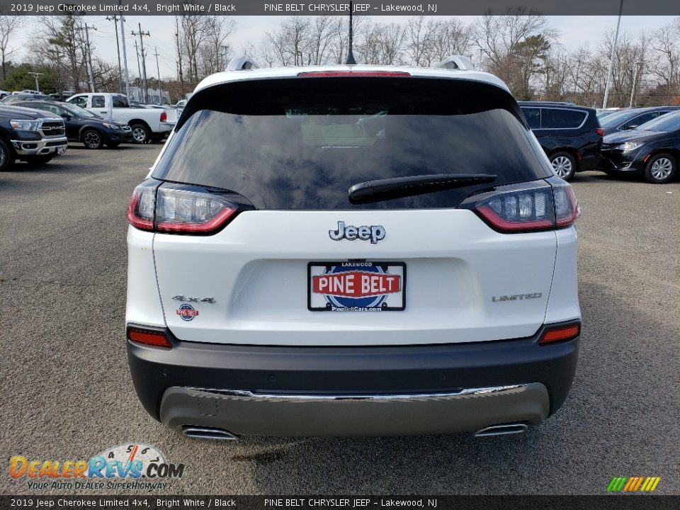2019 Jeep Cherokee Limited 4x4 Bright White / Black Photo #5
