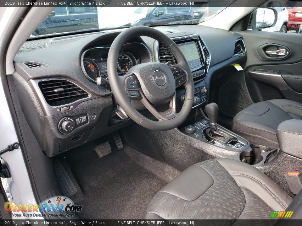 2019 Jeep Cherokee Limited 4x4 Bright White / Black Photo #7