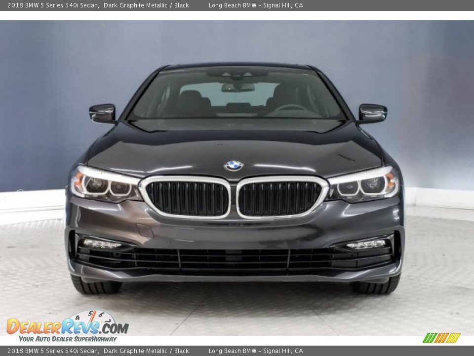 2018 BMW 5 Series 540i Sedan Dark Graphite Metallic / Black Photo #2