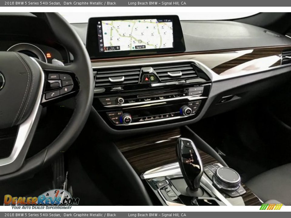 2018 BMW 5 Series 540i Sedan Dark Graphite Metallic / Black Photo #5