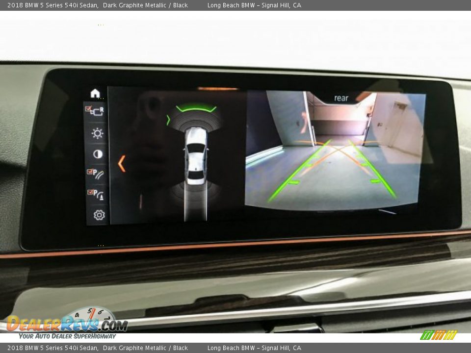 2018 BMW 5 Series 540i Sedan Dark Graphite Metallic / Black Photo #13