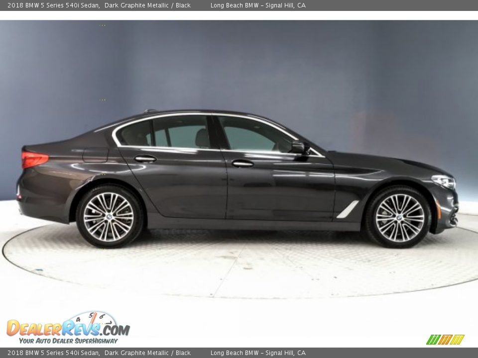2018 BMW 5 Series 540i Sedan Dark Graphite Metallic / Black Photo #17