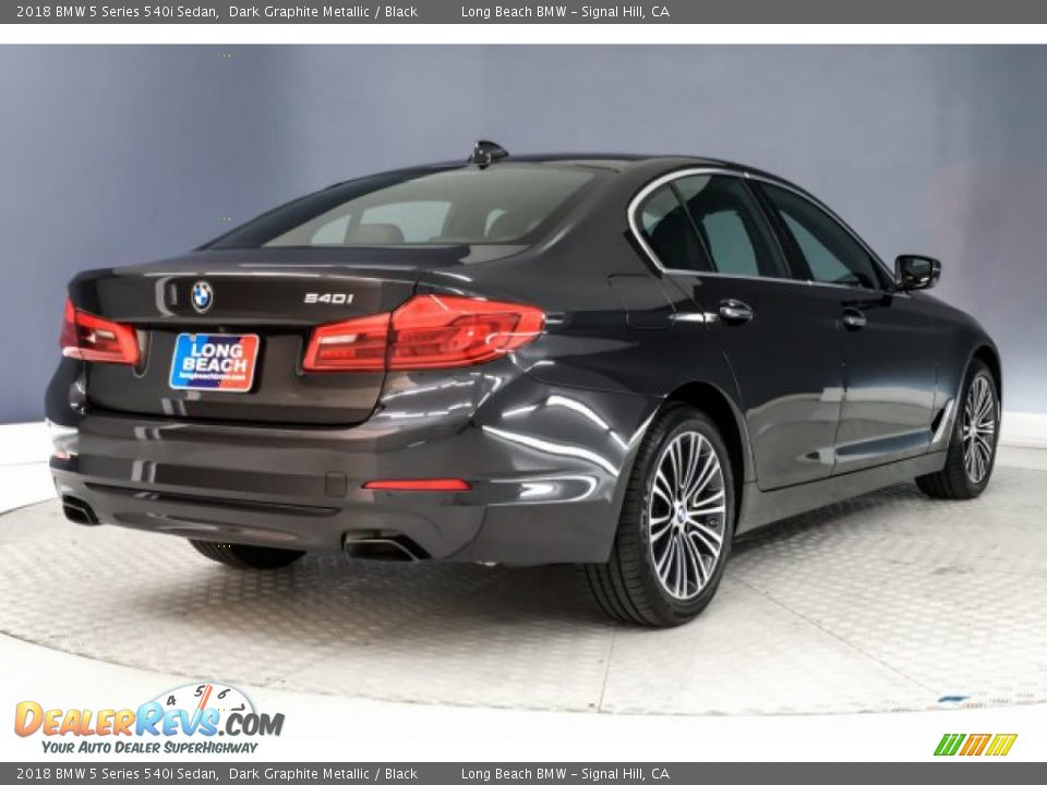 2018 BMW 5 Series 540i Sedan Dark Graphite Metallic / Black Photo #19