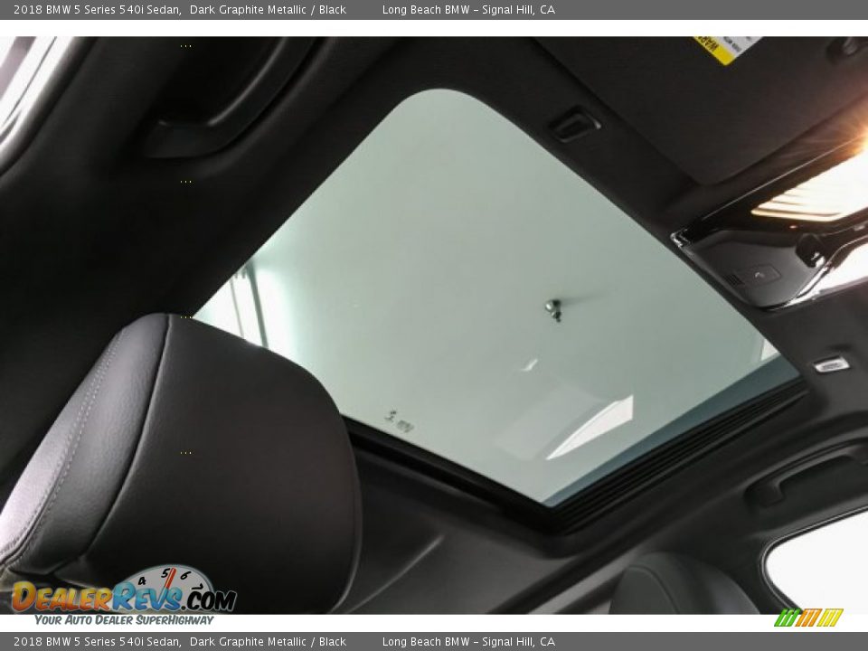 2018 BMW 5 Series 540i Sedan Dark Graphite Metallic / Black Photo #27