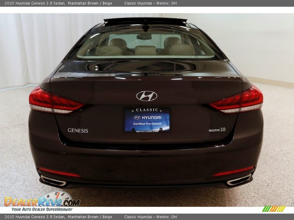 2015 Hyundai Genesis 3.8 Sedan Manhattan Brown / Beige Photo #29