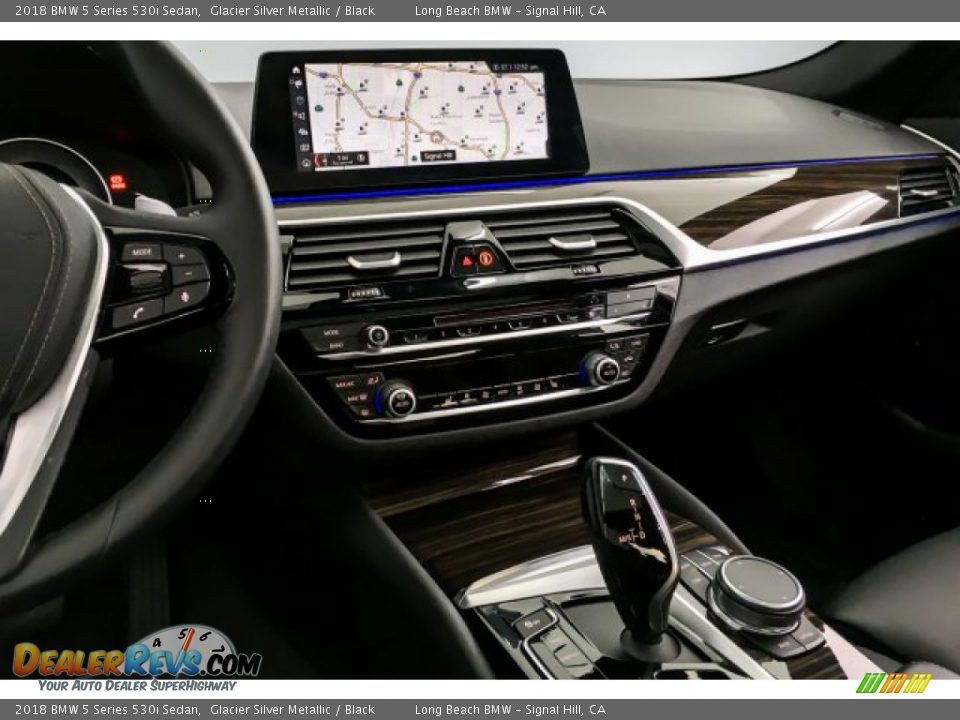 2018 BMW 5 Series 530i Sedan Glacier Silver Metallic / Black Photo #5