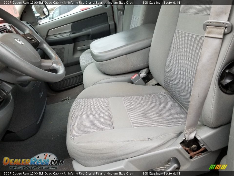 2007 Dodge Ram 1500 SLT Quad Cab 4x4 Inferno Red Crystal Pearl / Medium Slate Gray Photo #9
