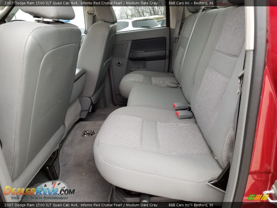 2007 Dodge Ram 1500 SLT Quad Cab 4x4 Inferno Red Crystal Pearl / Medium Slate Gray Photo #12