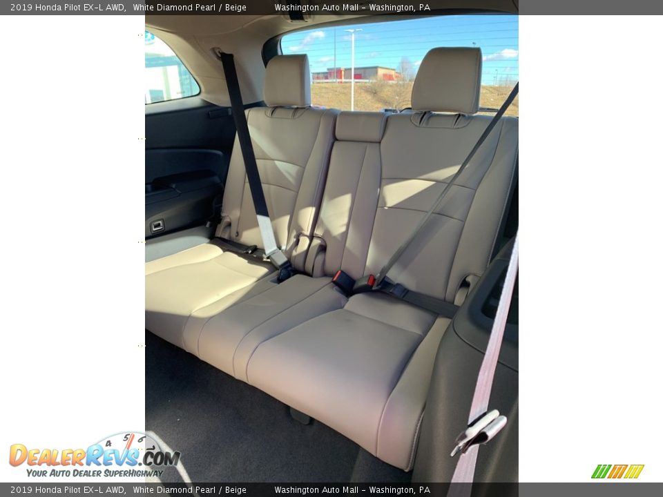 2019 Honda Pilot EX-L AWD White Diamond Pearl / Beige Photo #19