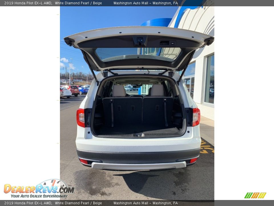 2019 Honda Pilot EX-L AWD White Diamond Pearl / Beige Photo #20