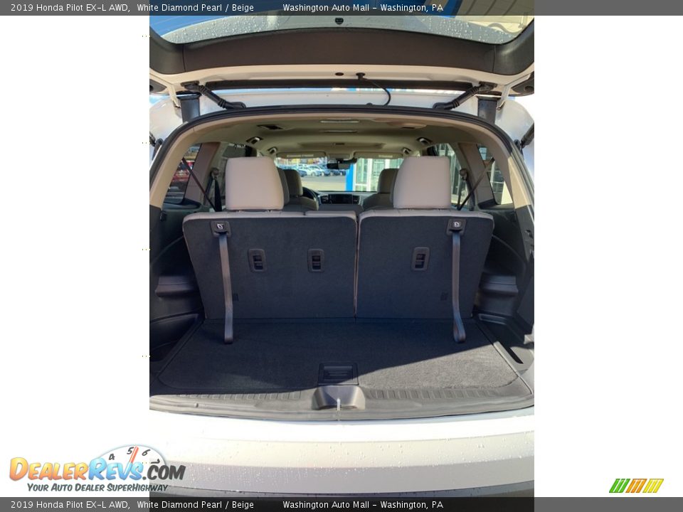 2019 Honda Pilot EX-L AWD White Diamond Pearl / Beige Photo #21